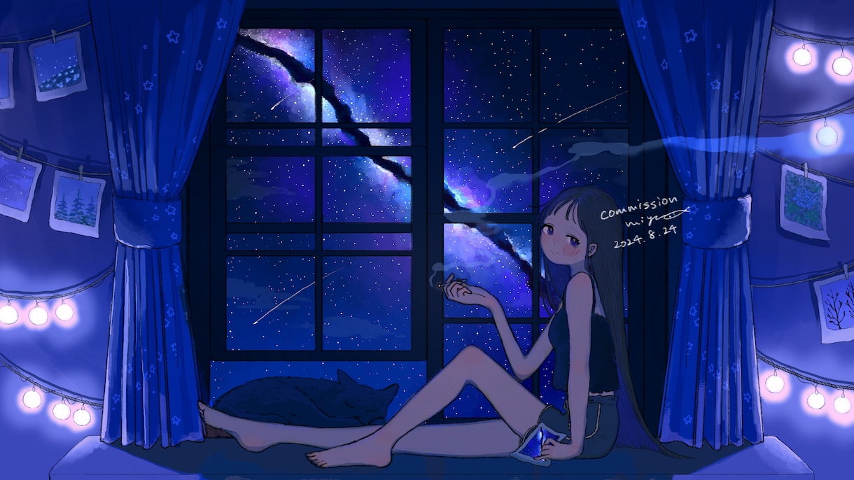 MV/歌ってみた動画用などの一枚絵を描きます 曲に込めたあなたの気持ちを伝えるお手伝い！ イメージ4