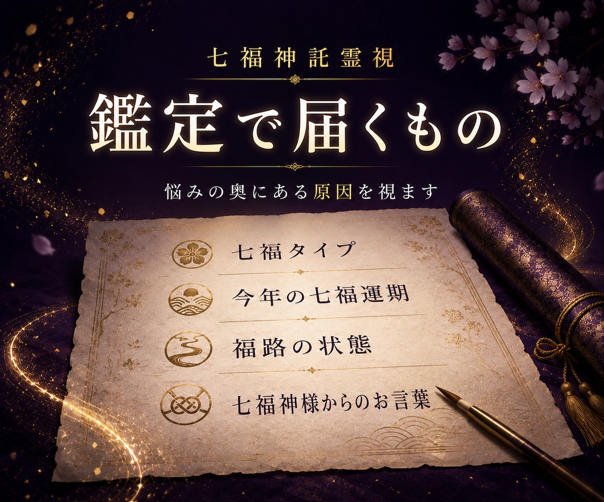 七福神託霊視で悩みの原因を福路から読み解きます 苦しい悩みを抱えてる方へ|七福神からの神託をお伝えします イメージ5