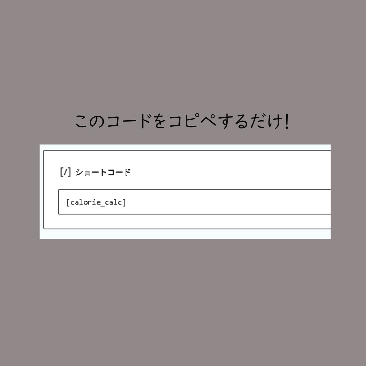 運動の消費カロリー計算機をWPに簡単設置します ダイエット記事の質向上。15種類の運動カロリーを自動計算 イメージ5