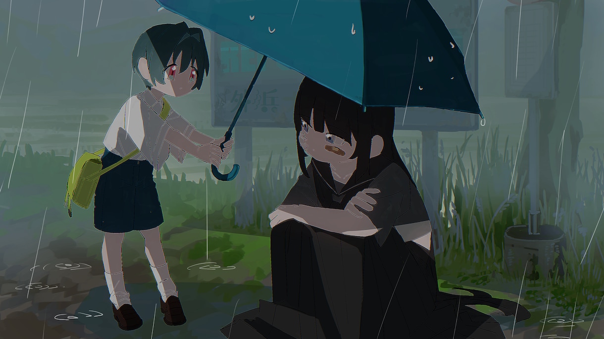 イラスト・ループアニメーション描きます 世界観たっぷりの配信待機画面や作業用BGM・MVに！ イメージ1