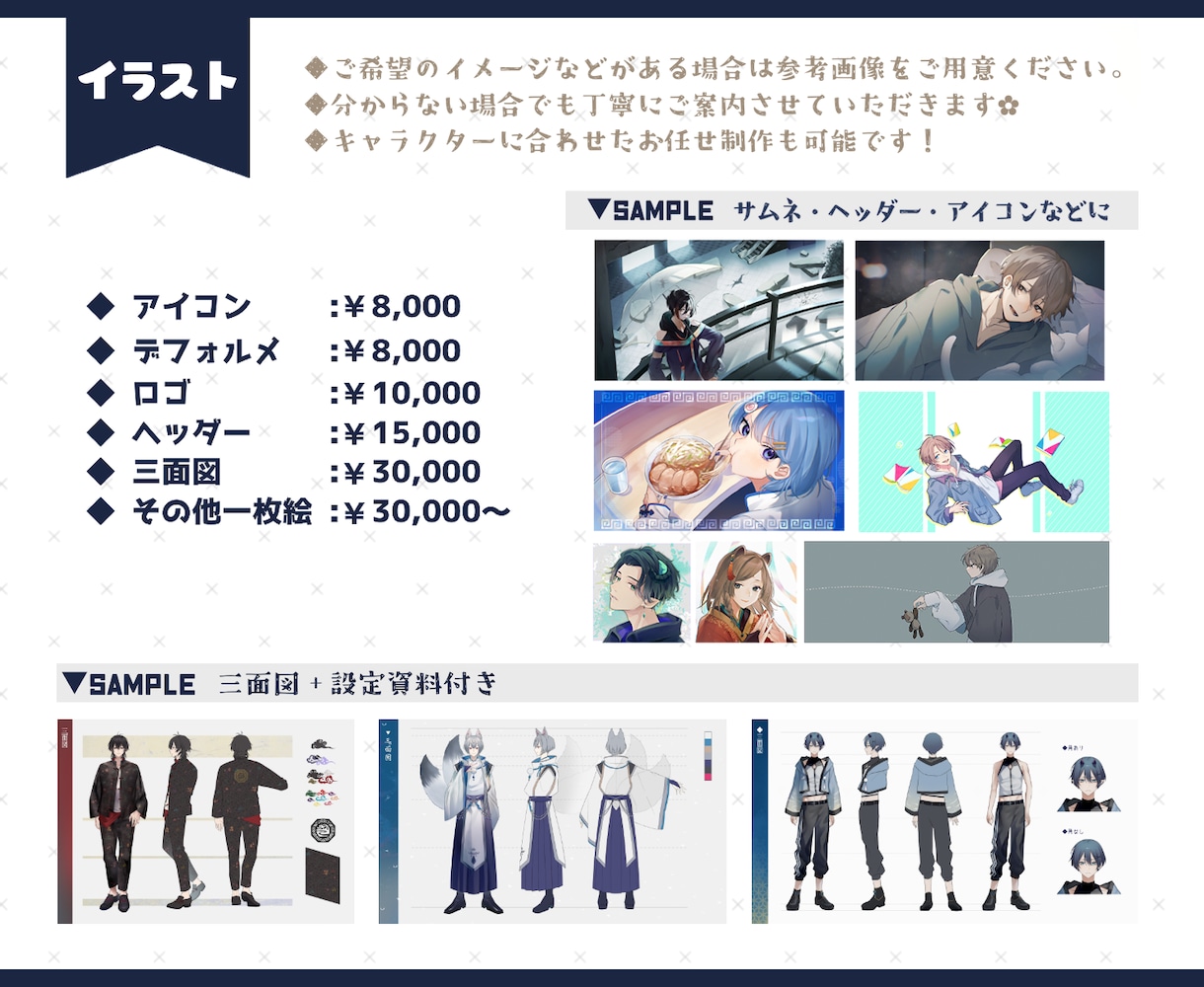 個性を活かしたVtuber！全工程制作します モデル・ミニキャラ・ロゴ…Vtuberデビュー一括サポート！ イメージ6