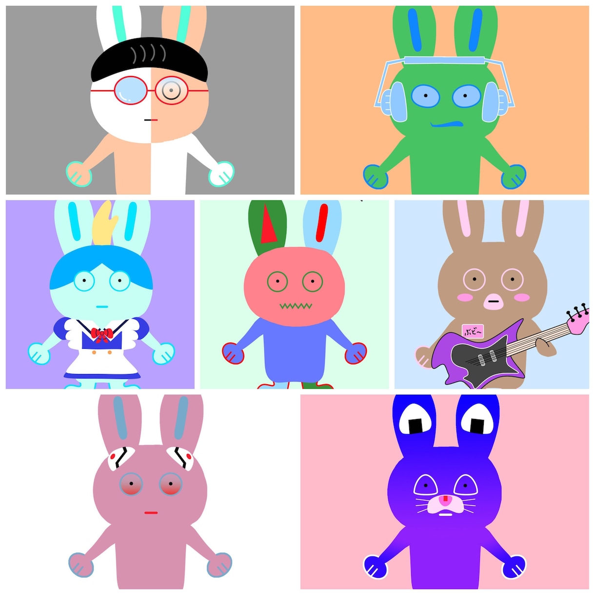 唯一無二なうさぎ書きます 104歳のうさぎが唯一無二のうさぎのイラスト書きます イメージ4