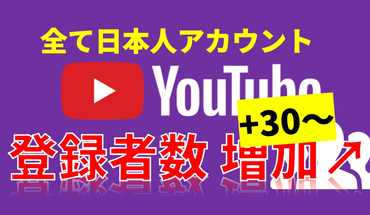 Youtube登録者UP(+30〜)の拡散をします 日本人アカウント限定、増加ペースもご相談ください！ イメージ1