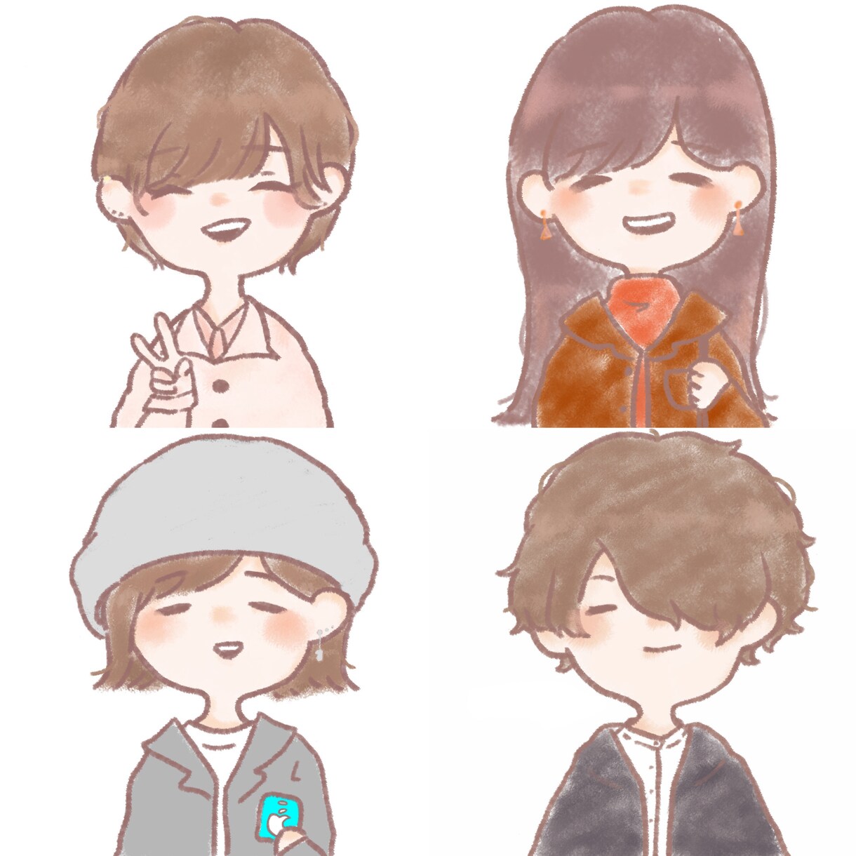 SNSなどのアイコンイラストを描きます 暖かくゆるいイラストを描きます！ イメージ9