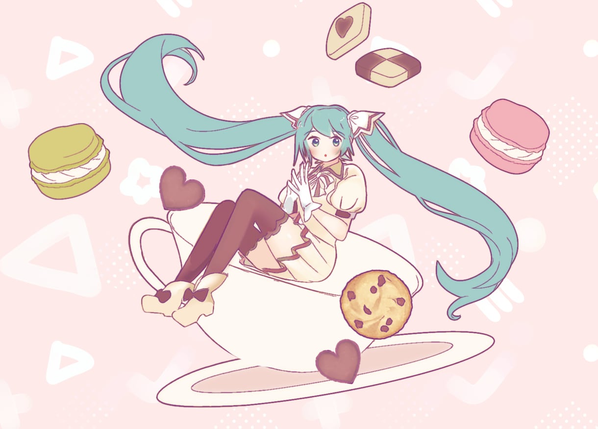 シンプルで可愛いイラストを描きます 女の子を描くことが得意です！サムネイル、グッズなどに！ イメージ1