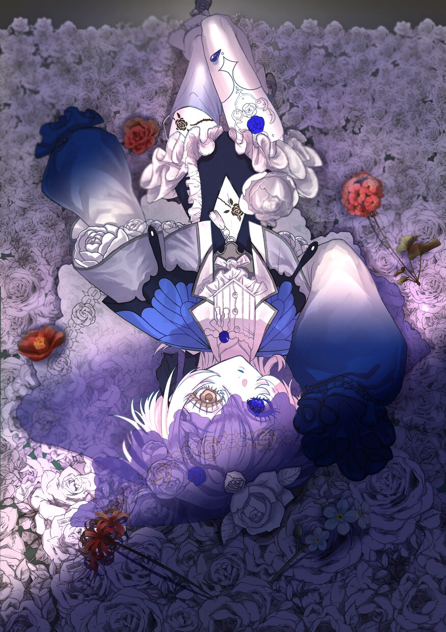 輝くような美しい一枚絵を描きます キラキラとした絵柄の一枚絵を描きます。 イメージ5