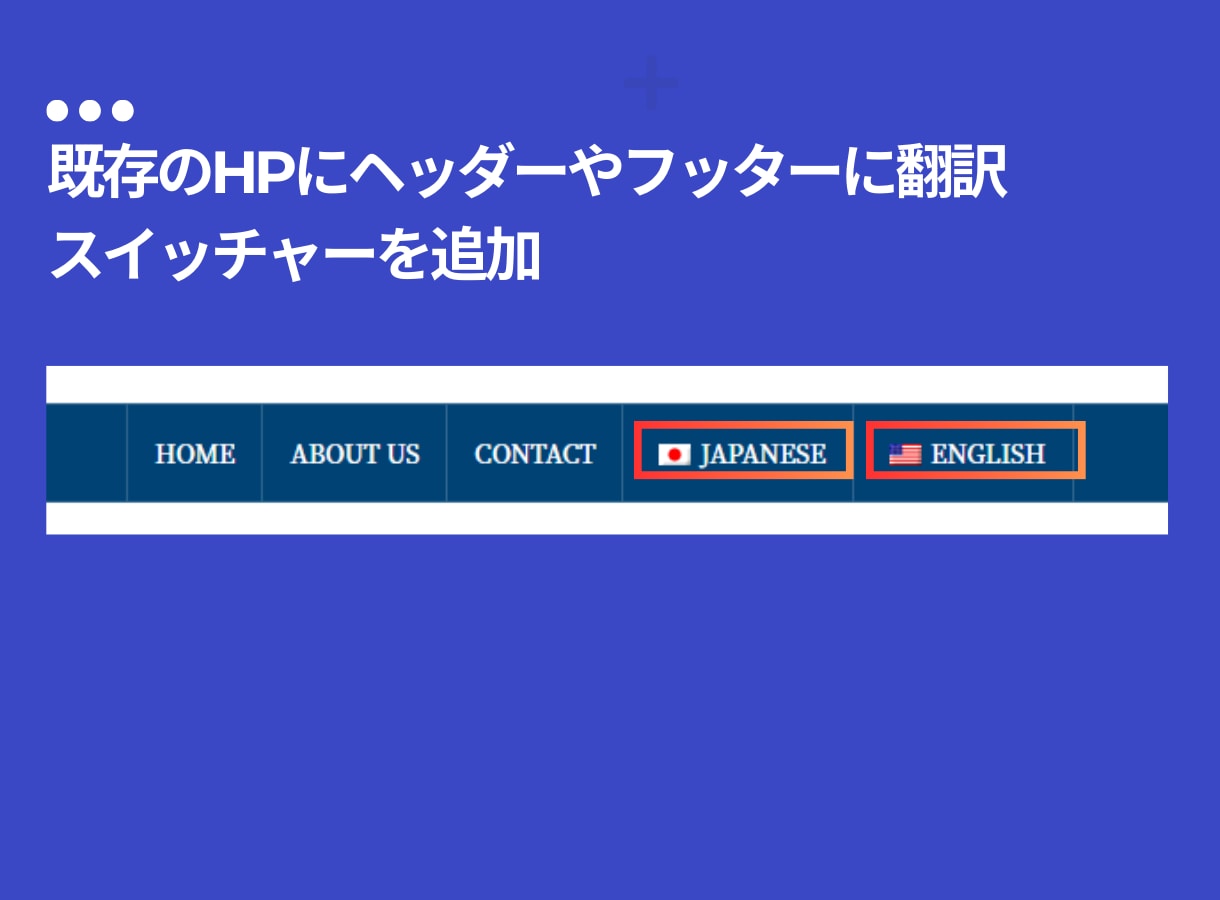 既存のHPに多言語機能追加します 日本語・英語・中国語・韓国語インバウンド対策に効果あり! イメージ4