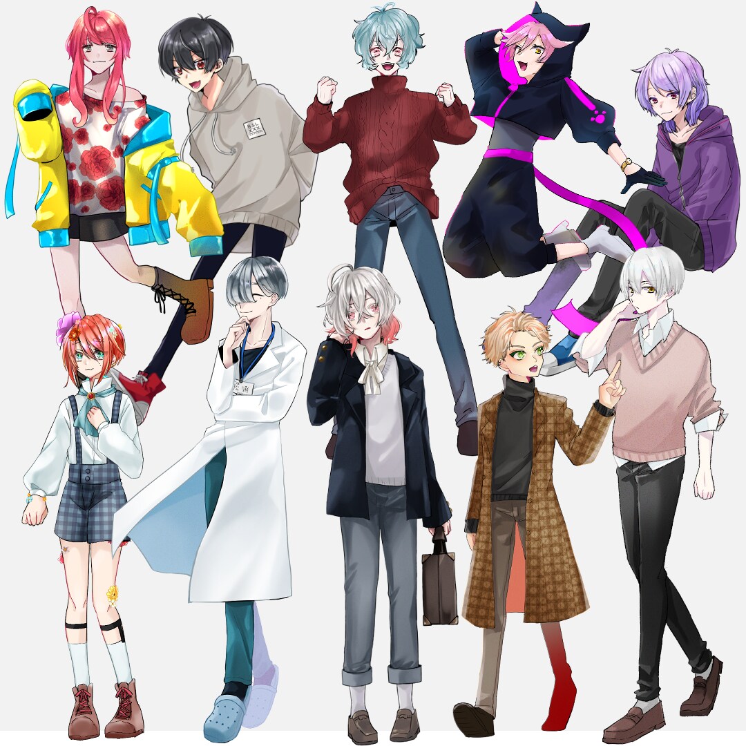 キャラクター全身立ち絵承ります TRPG、動画等で使用する全身立ち絵デザイン イメージ7