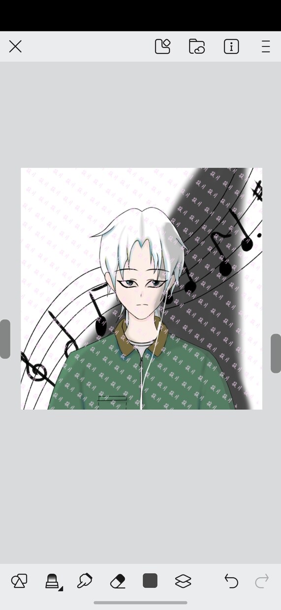 お洒落でエモい音楽系の男の子を描き【完成品】ます 【1点限定】SNSアイコン用イラスト！即納品可能です イメージ1
