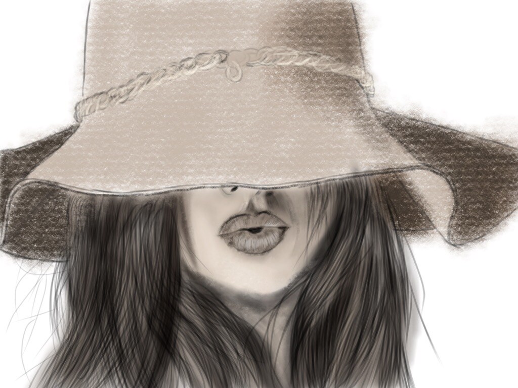 横顔限定下手ながらあなたの似顔絵を描きます 下描きなどはせず直感で描き進めます。 イメージ1