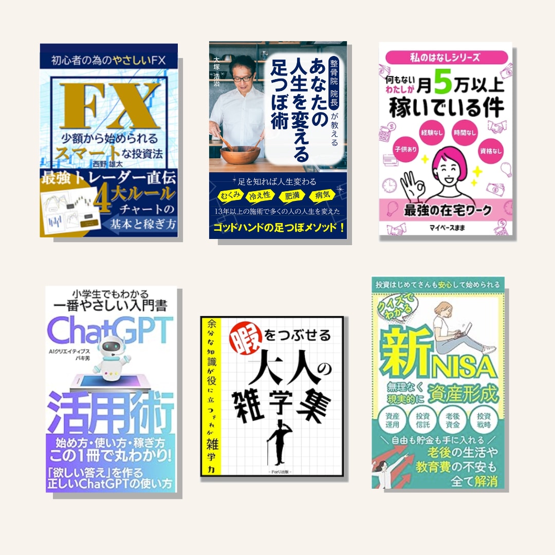 電子書籍（kindle）の出版を全力サポートします 原稿があればOK！表紙作成はお任せ！出版まで全力でサポート！ イメージ6