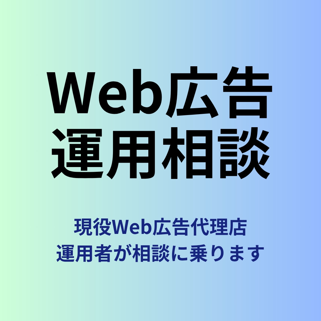 Web広告運用に関する相談に乗ります 現役広告代理店運用者がハンズオンでご相談を承ります イメージ1