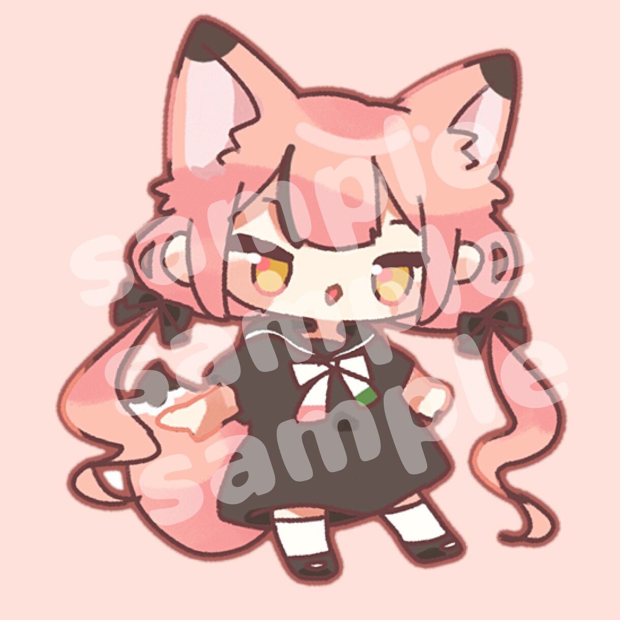 商用・二次利用可！ミニキャライラスト描きます 動画やアイコンに使用できるミニキャライラストを制作します。 イメージ2