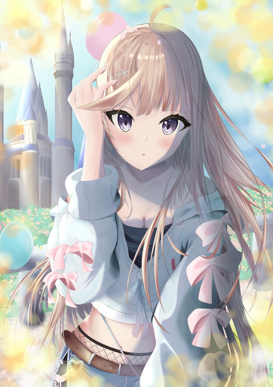 二次創作の美少女の一枚絵を描きます 駆け出しのため4000円で一枚絵を描きます イメージ6