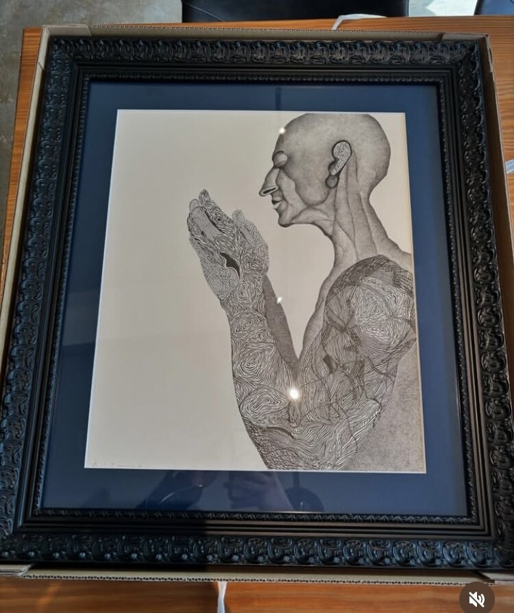 一点もの手描き額装済みアートを創作いたします 細いサインペンを使用した精密画を得意としております！ イメージ10