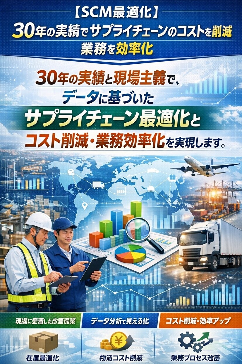 商社の調達業務・購買業務の業務改善アドバイスします 原価管理、仕入れ先選定、調達計画・購買管理などのアドバイス イメージ1