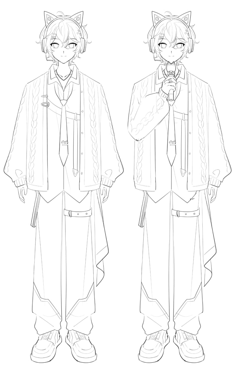 完成済Vtuberキャラクター販売します 【商用可】かわいい超豪華キャラクターモデリングをすぐお渡し イメージ4