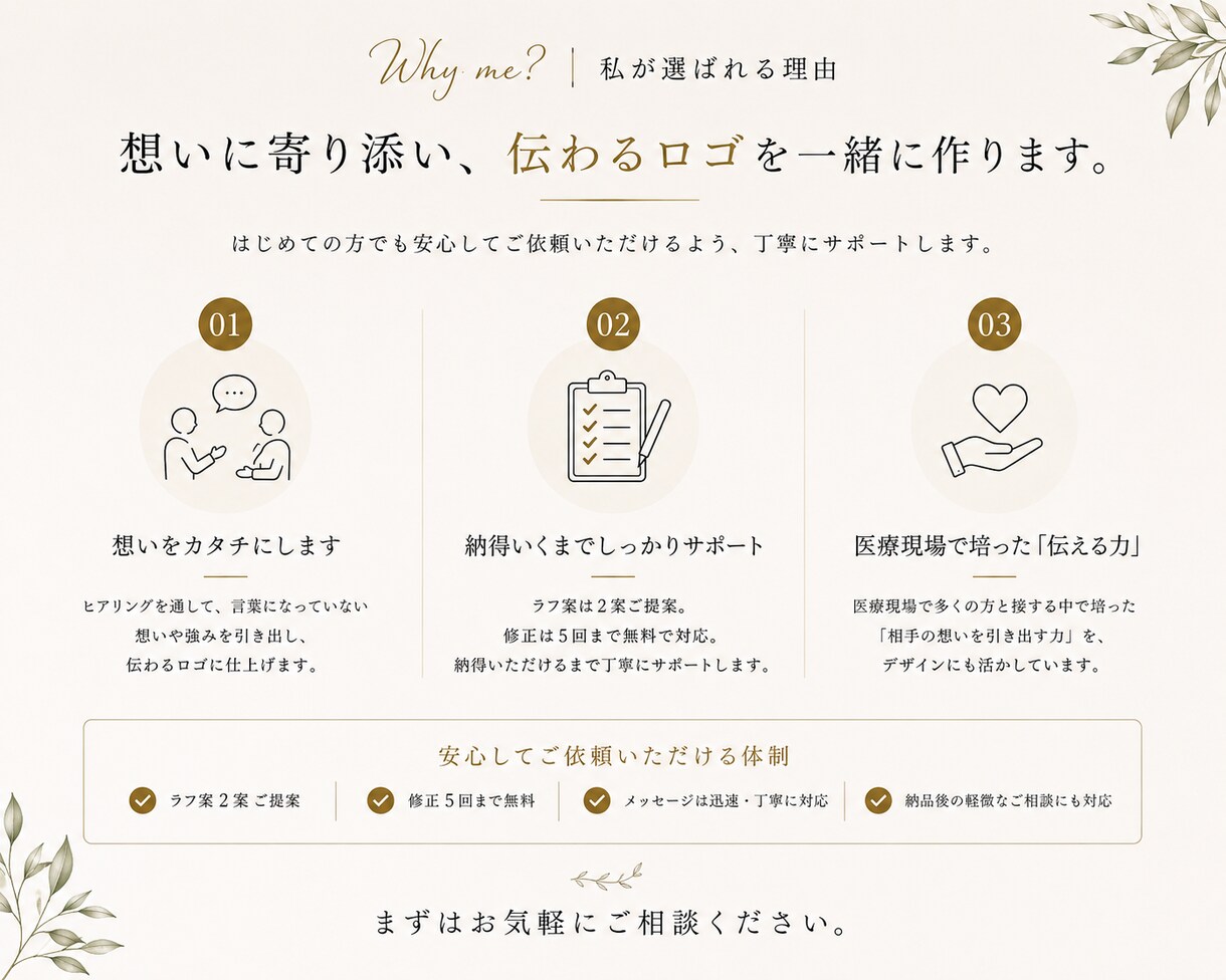 選ばれる理由まで【デザイン】します ロゴで第一印象は決まる！選ばれる為にはコツとルールがあります イメージ4