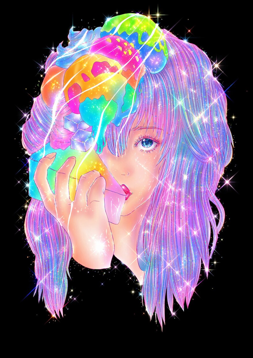 一番の『可愛い』をあなたに*♬1枚絵お描きします ⭐︎カラフルでポップなイラスト☆ イメージ1