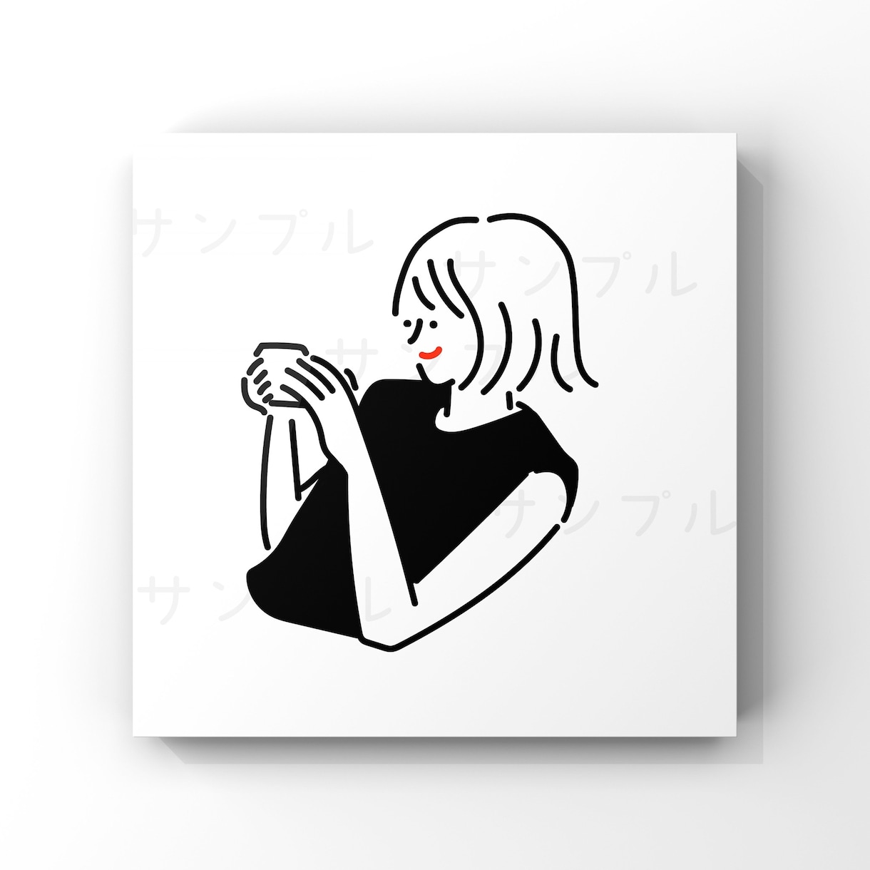 おしゃれでシンプルな線画アイコン作成します X、インスタ、ブログ等のSNSアイコン、名刺などにおすすめ イメージ2