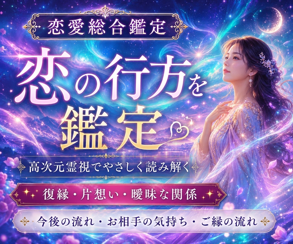 恋愛のお悩み❤️霊視鑑定していきますます 現状から脱出したい方⭐️一緒に幸せになる道を引き寄せましょう イメージ1