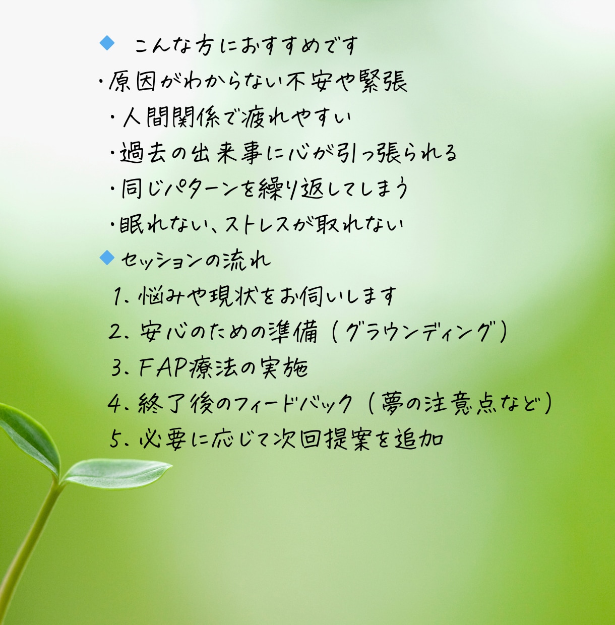 FAP療法でトラウマを癒します トラウマ・自己否定・生きづらさ イメージ2