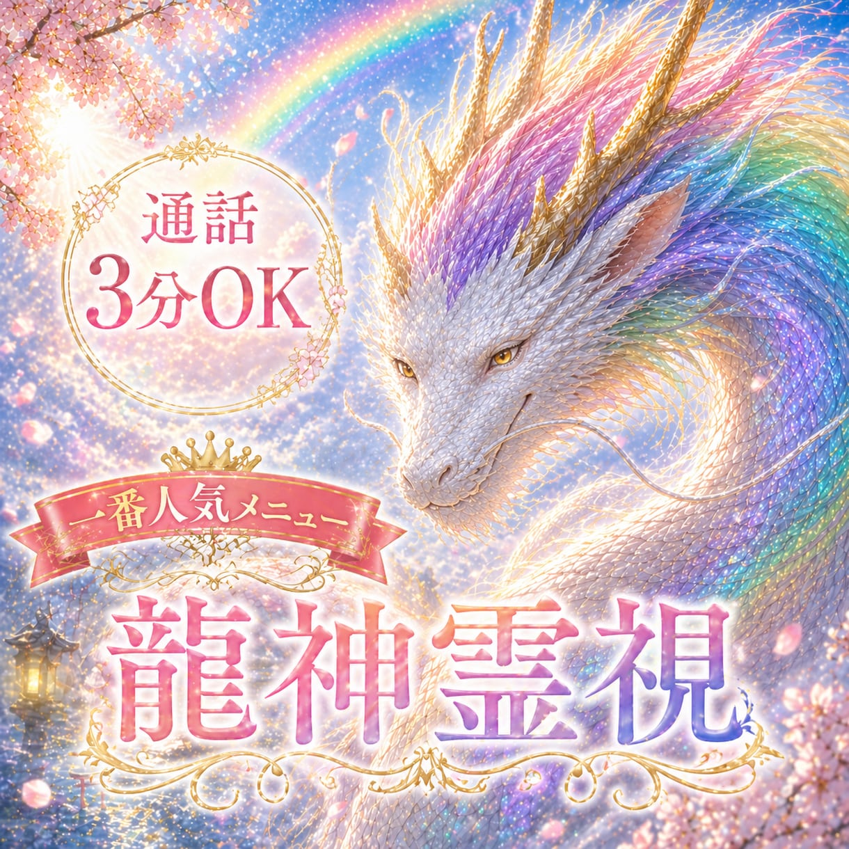 通話3分OK✨ 龍神霊視で不安・悩みを浄化します ✨販売実績200件突破✨恋愛・復縁・仕事・人間関係 イメージ1