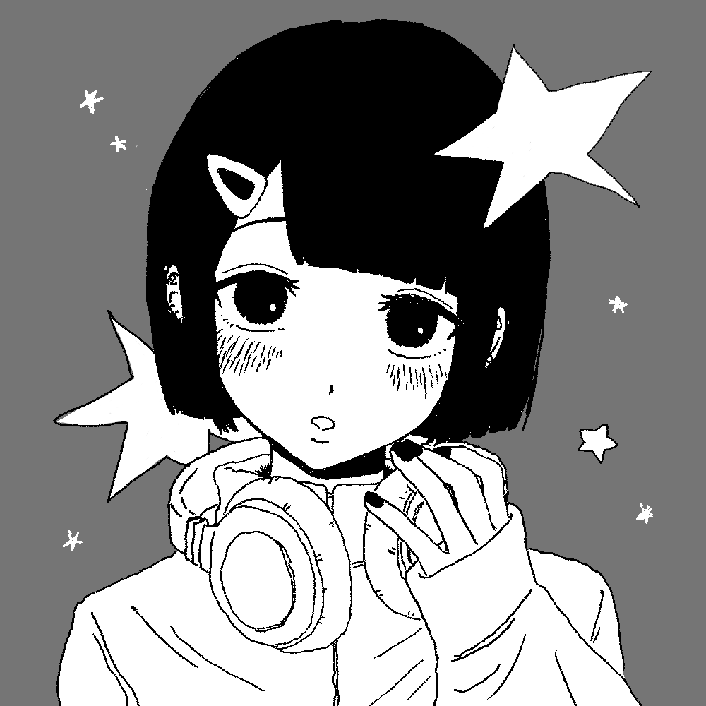 ゆるいモノクロイラスト描きます SNSアイコン・動画用・一枚絵・挿絵など ◎商用OK イメージ3