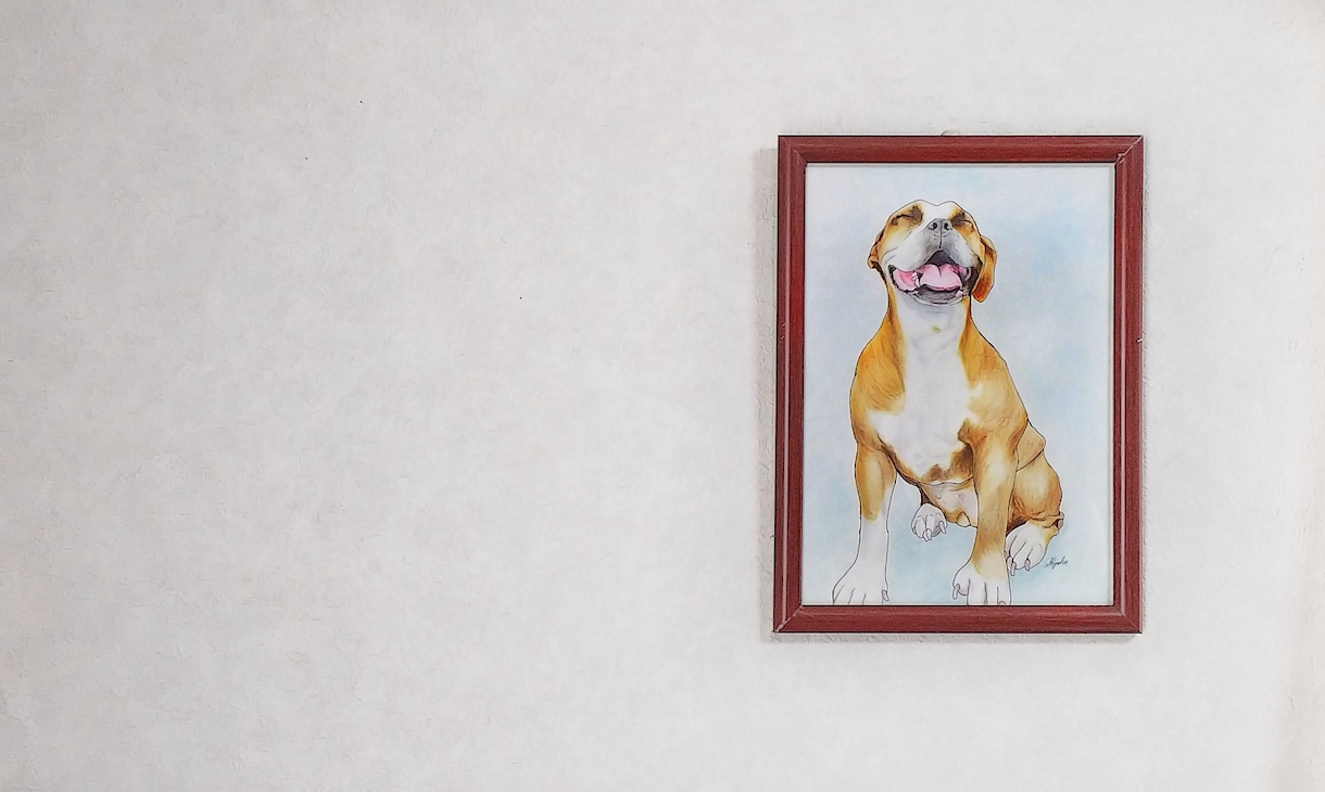 あなたの大切なペットを、絵画にします 【B5サイズ/1匹】写真を元に、リアルに仕上げます。 イメージ2