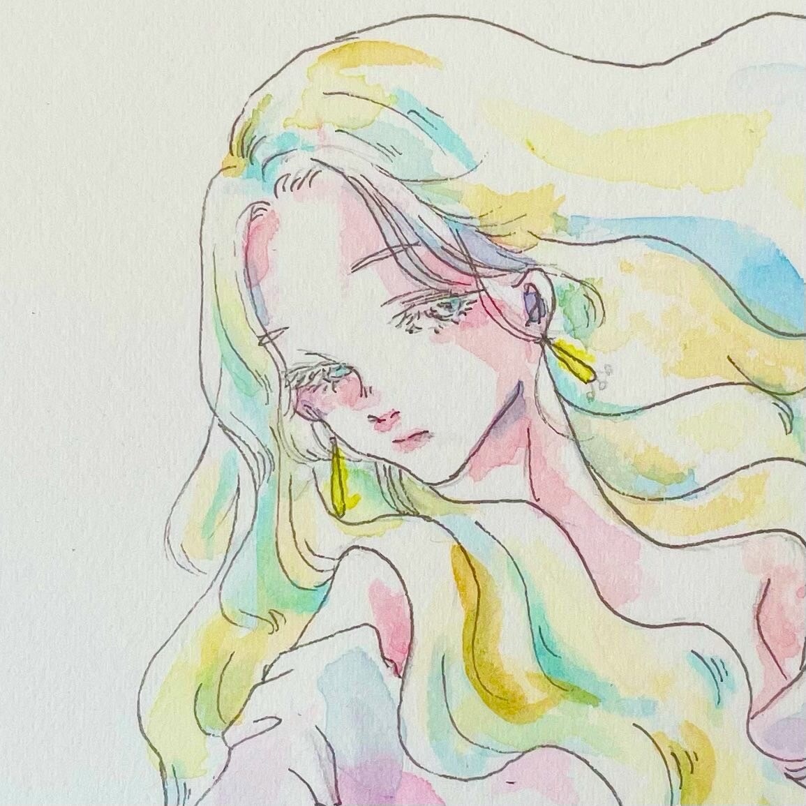 透明水彩絵の具でふんわり可愛いイラスト描きます 芸術学部卒の現役デザイナーが柔らかい雰囲気を演出します！ イメージ7