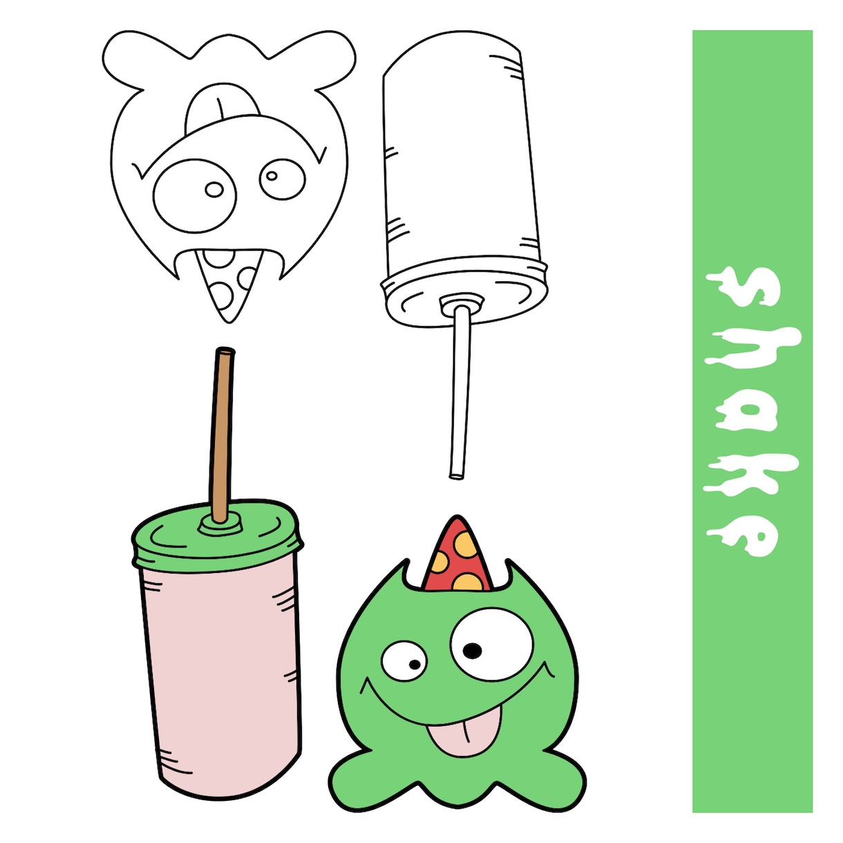 オリジナルキャラクターをデザインします 画像＋Illustrator（ai）制作データまで納品します イメージ5