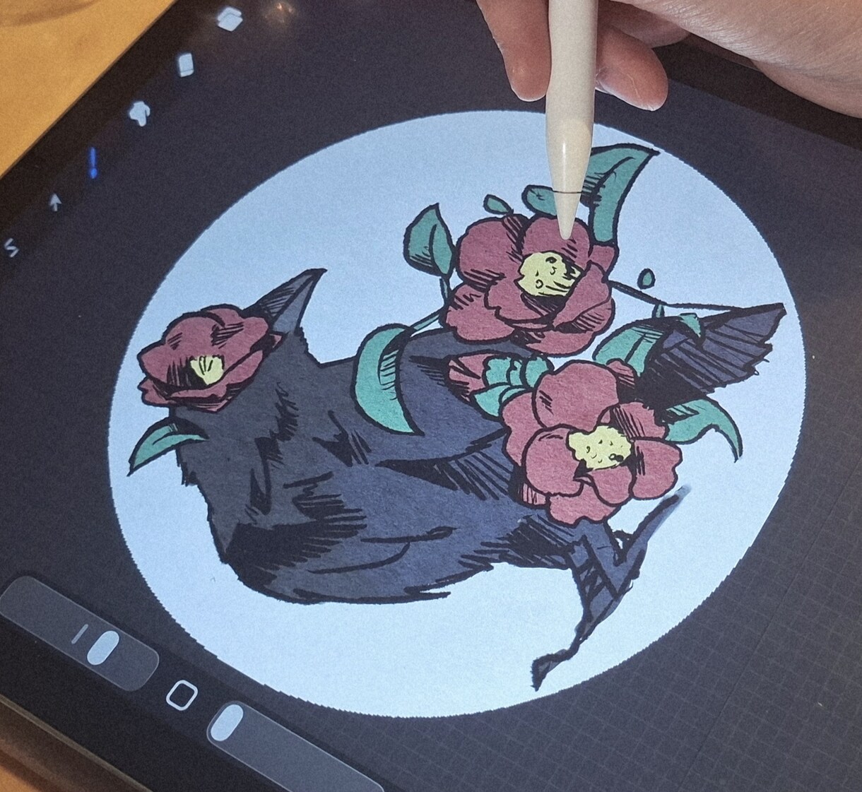 絵本風でダークファンタジーなアイコンを描きます 少し個性的で暗い雰囲気、お任せ下さい。 イメージ2