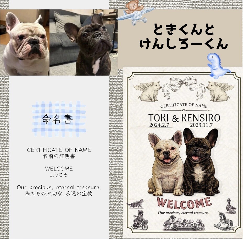 世界にひとつだけのうちの子命名書を作ります あなたの大切な家族を一生残る″かたち″にしませんか？ イメージ8