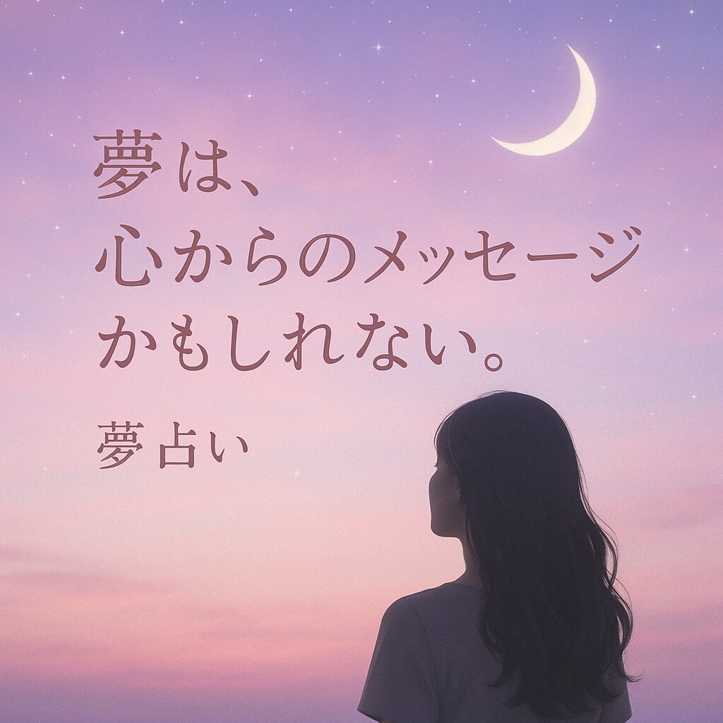 夢占い⚪︎夢にこめられた想いを読み解きます 忘れられない夢には、あなたへのメッセージが隠れています イメージ1