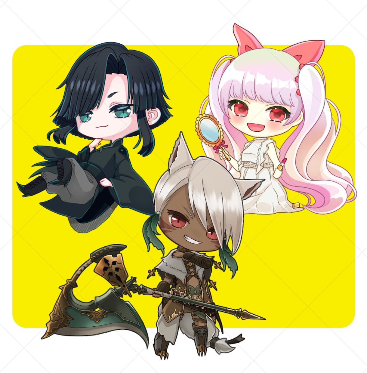 ミニキャラ・デフォルメ・SDイラスト 制作承ります あなただけの可愛らしいチビキャラの立ち絵を制作します◎ イメージ6