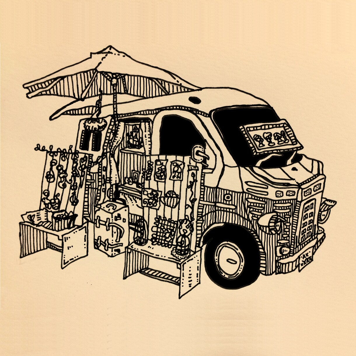 バイク/車/絵/イラスト描きます あなたの愛車を味のある絵にします。 イメージ3