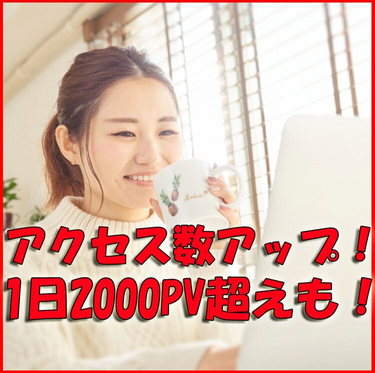 広告を使わず数時間で100人集客した方法伝授します 1日23PVだったサイトが数時間で2200PVになりました！ イメージ1