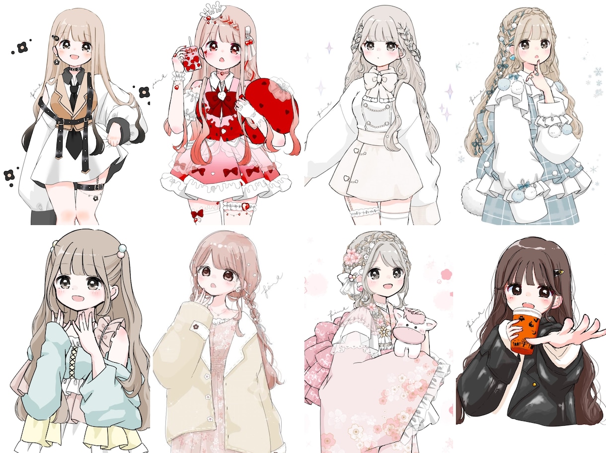 既存絵をお好きなビジュに！カスタムイラスト描きます お好みの元絵をビジュアルチェンジしてあなただけのイラストに！ イメージ2