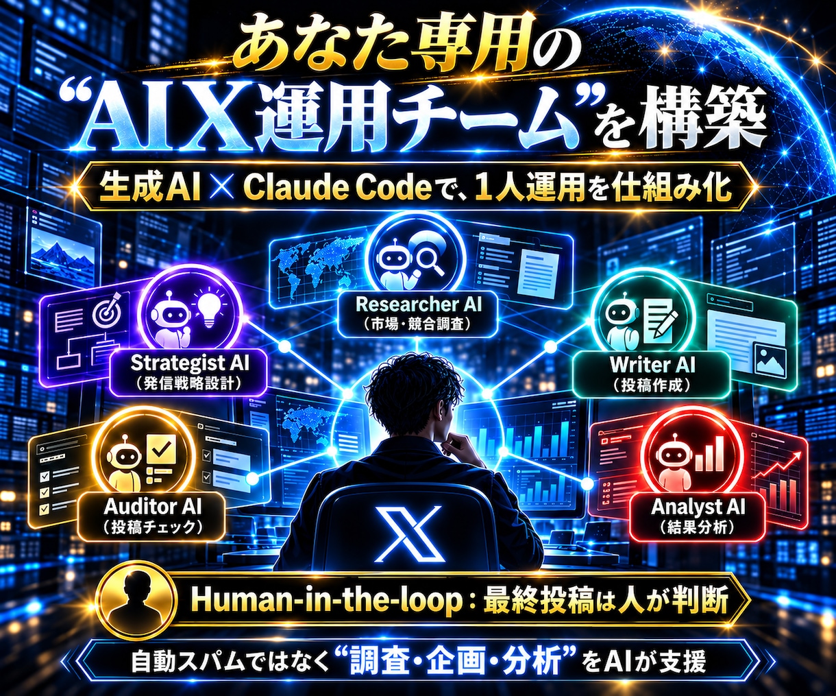 X集客を生成AIで仕組み化します Xの公開コード解析×生成AIで感覚運用から卒業 イメージ3