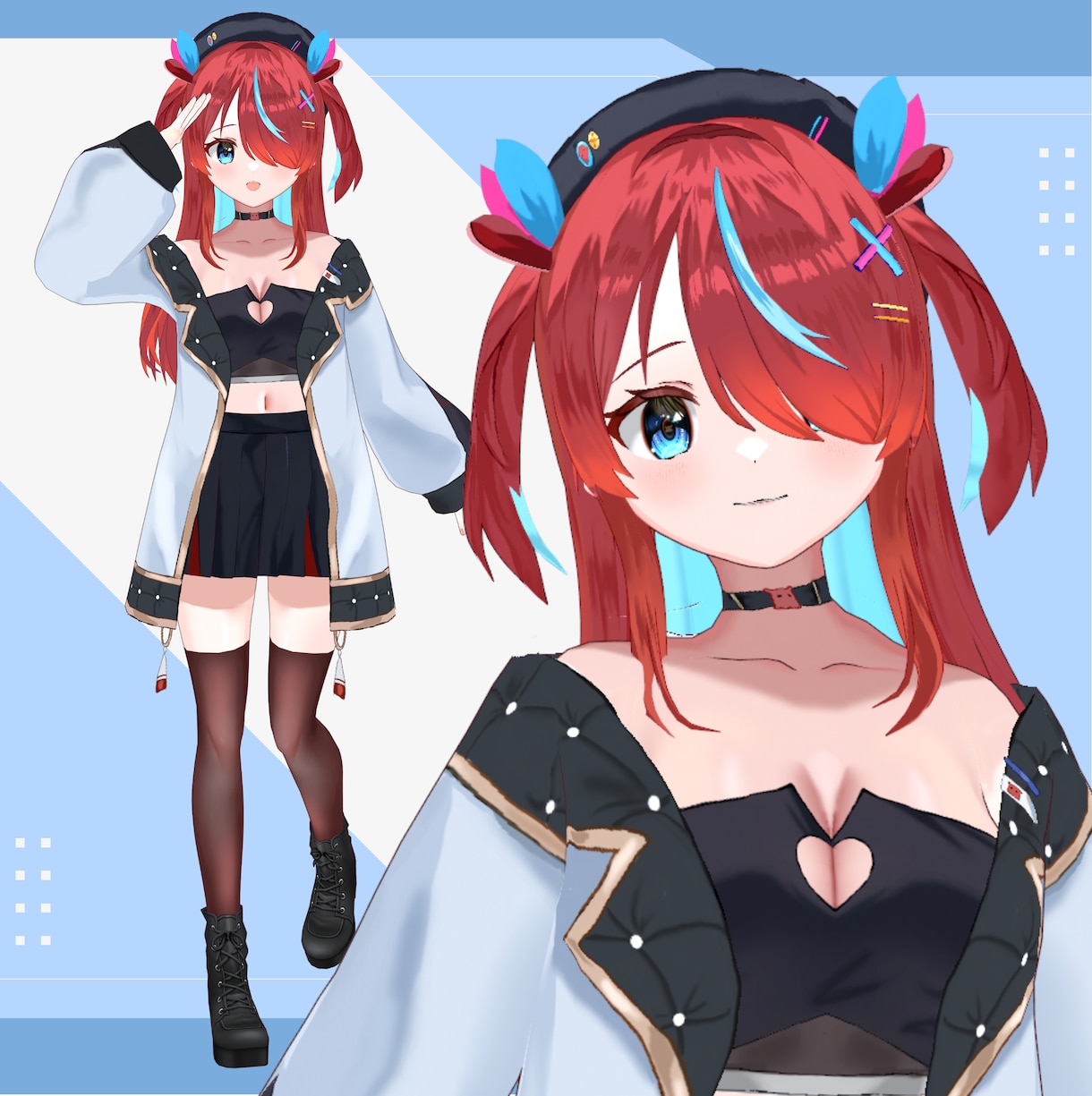 キャラデザから3Dモデルを制作します Vtuber様やVRchatなどメタバース空間でも使用可！ イメージ8