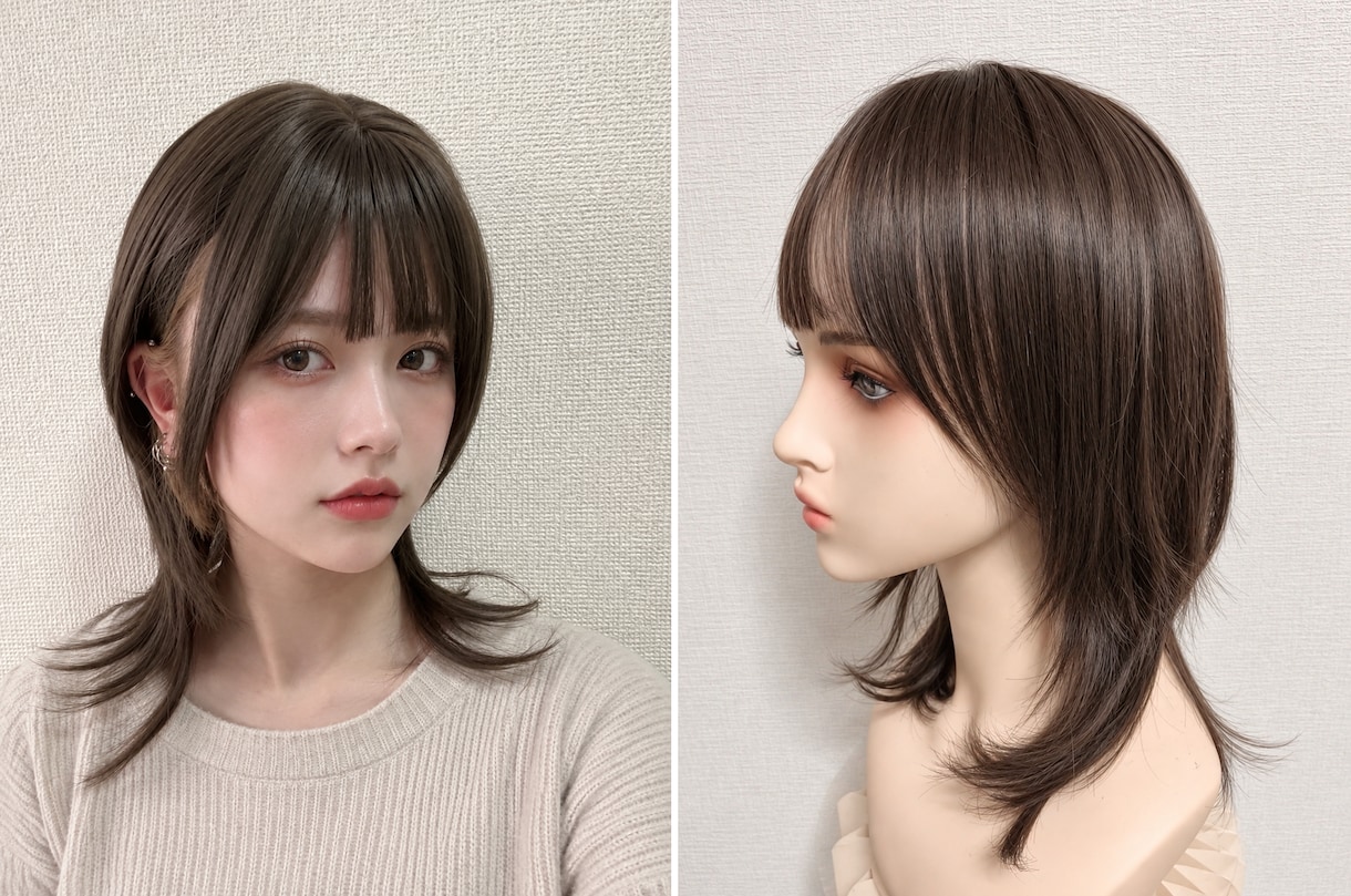 ウィッグの商品画像・着用イメージを制作します モデル撮影不要、AIと手作業で細部まで仕上げます イメージ4