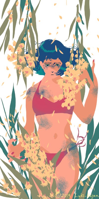 アンニュイで印象的な人物イラスト描きます 繊細な感情表現、憂いのある人物像が欲しい方へ。 イメージ9