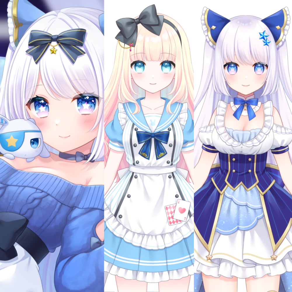 Vtuber用キャラクターイラスト制作します キャラクターデザイン・Live2Dパーツ分けまで! イメージ1