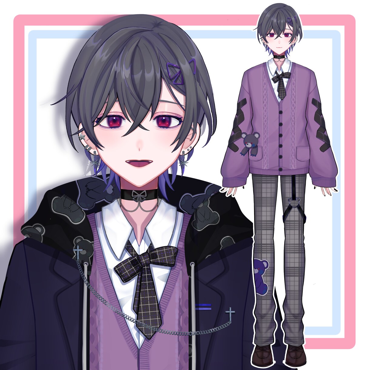 8月まで限定割引！Vtuber用イラスト描きます ビジュアルで愛されるLive2D用イラストを短期間でお届け！ イメージ5