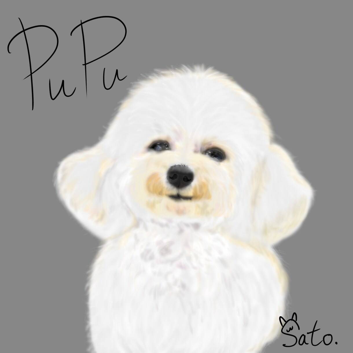 やさしい雰囲気で可愛くペットの似顔絵描きます わんちゃん、ねこちゃん、とりさん、ハムちゃんなどなど イメージ6