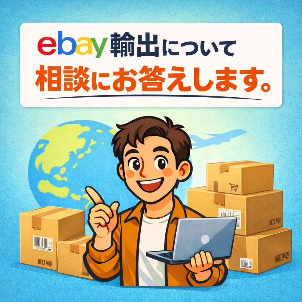 ebay輸出について相談にお答えします ちょっとしたことでも、悩みでもなんでも聞いてください！ イメージ1