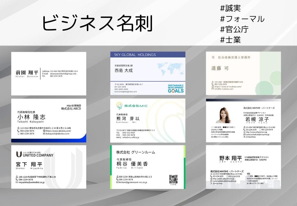 プロが名刺をデザインして【Canva納品】します 最低5案を提案！Canva納品だから後で情報を編集できます♪ イメージ3
