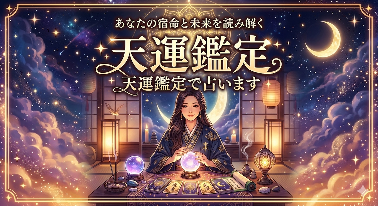 天運鑑定であなたの運気,性格を鑑定します 「見えない流れまで読み取り、行動の指針に」 イメージ1