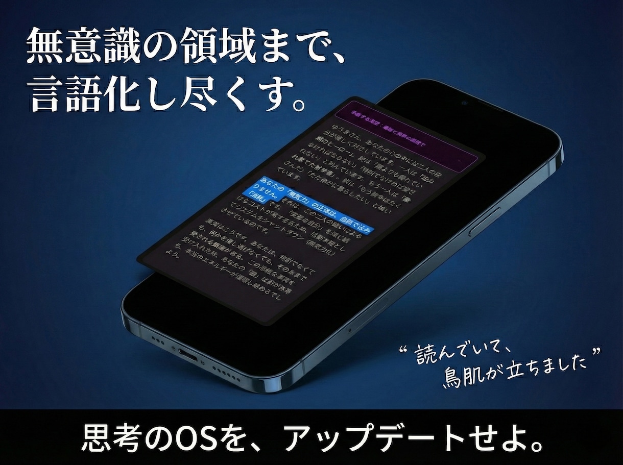あなただけの【人生攻略サイト】をWeb実装します 性格タイプ診断の限界を超えた、あなた専用の人生の攻略本を。 イメージ5
