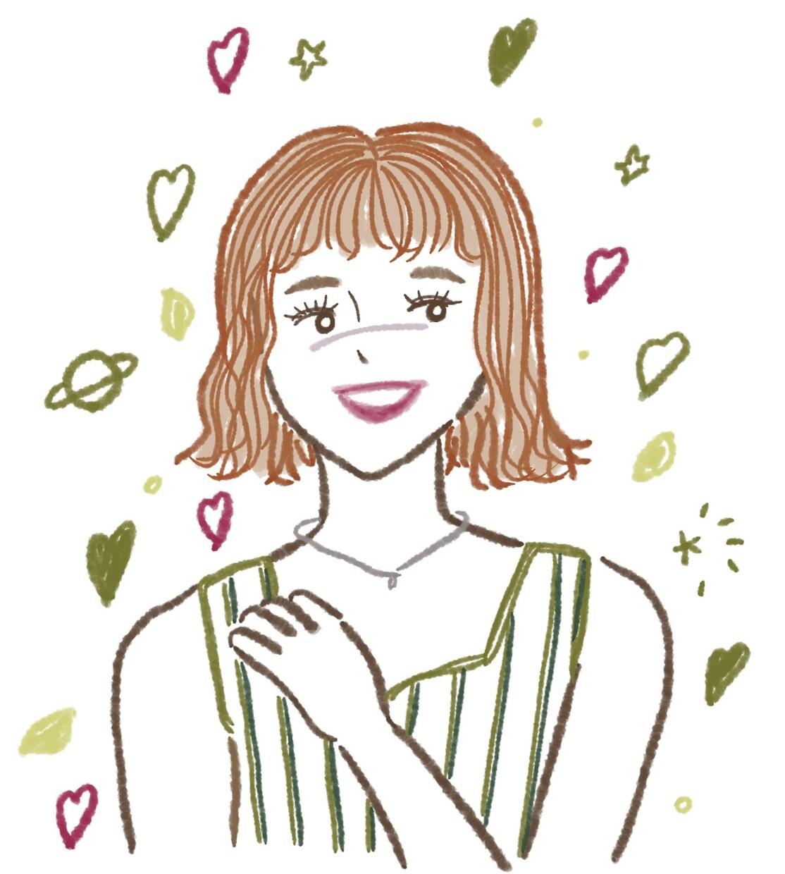 SNS用アイコンや似顔絵イラスト作成承ります かわいすぎずシンプルでお洒落なイラストをお届けします♩ イメージ2